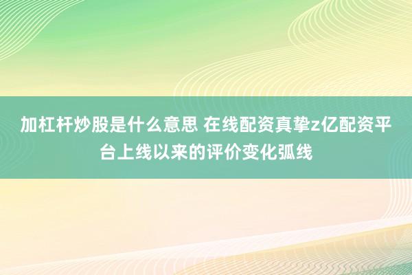 加杠杆炒股是什么意思 在线配资真挚z亿配资平台上线以来的评价变化弧线